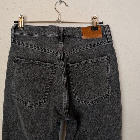 COH Jolene High Rise Straight Button Up Distressed Jean, Secrets Gray - Picture 7 of 13